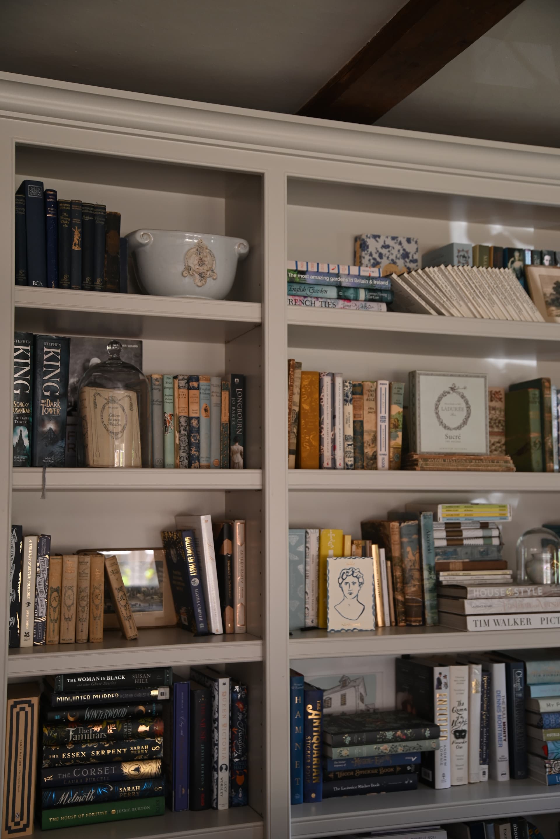 Glazed dresser, hand-painted — hand-painted kitchens in Godalming, Surrey
