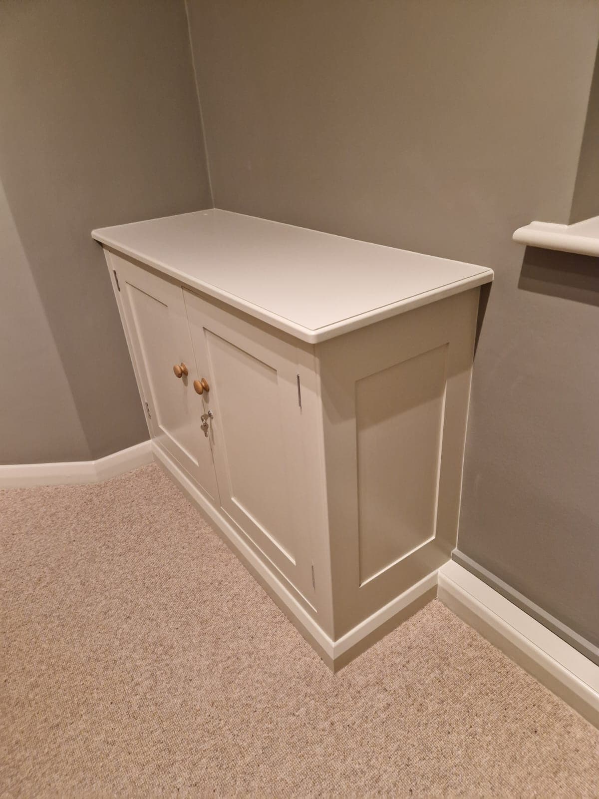 Hand-painted hallway cabinet